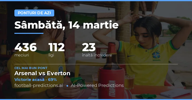 Pronosticuri Fotbal 14 Martie 2026