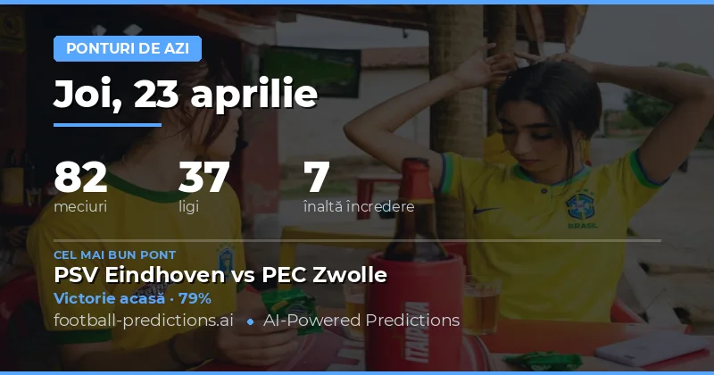 Predictii meciuri 23 Aprilie 2026 – O zi plină de oportunități