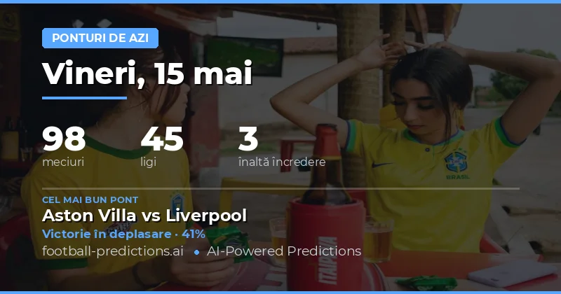 Perspectivă Generală pentru Partidele din 15 Mai 2026