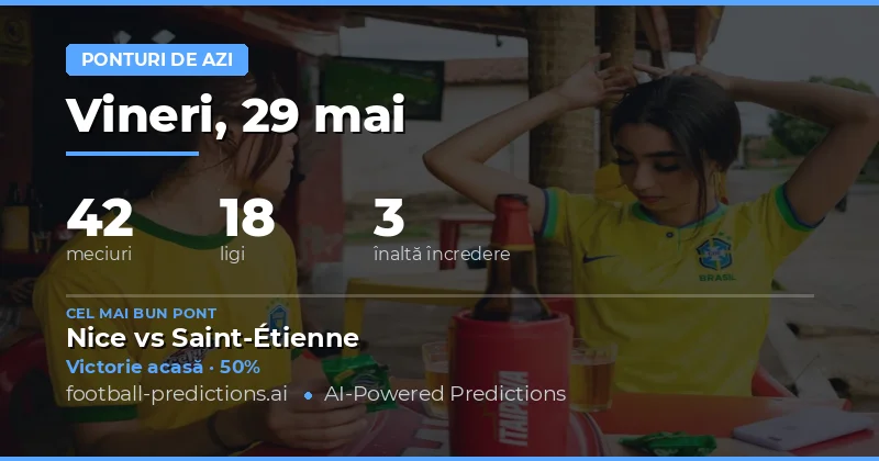 Predicții Fotbal pentru 29 Mai 2026