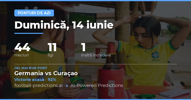 Ziua de 14 Iunie 2026: O Selecție Diversificată de Meciuri la Nivel Mondial