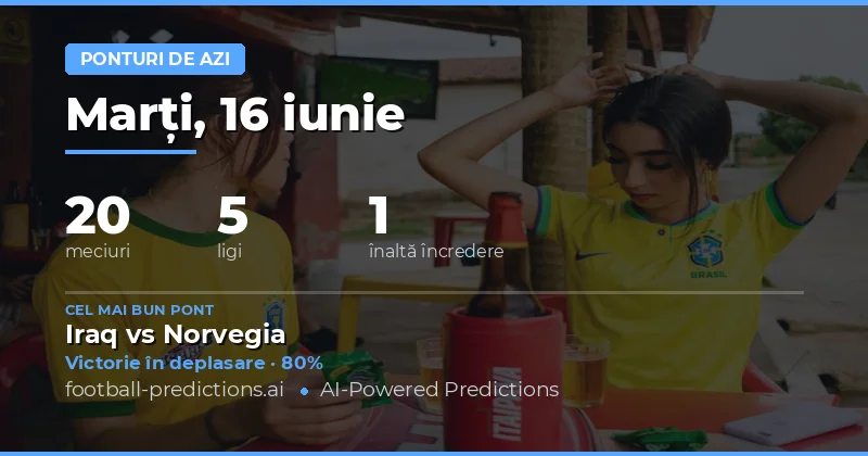 Previziuni Fotbal 16 Iunie 2026: O Zi Plină de Oportunități pe Mai Multe Fronturi
