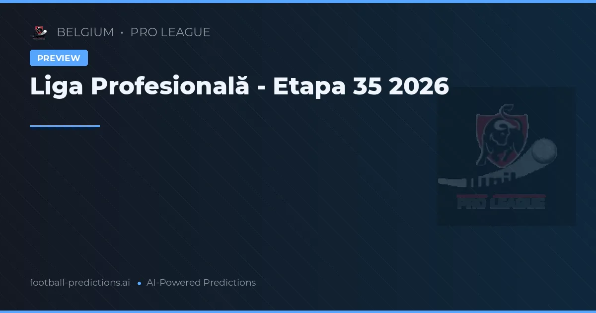 Liga Profesională - Etapa 35 2026