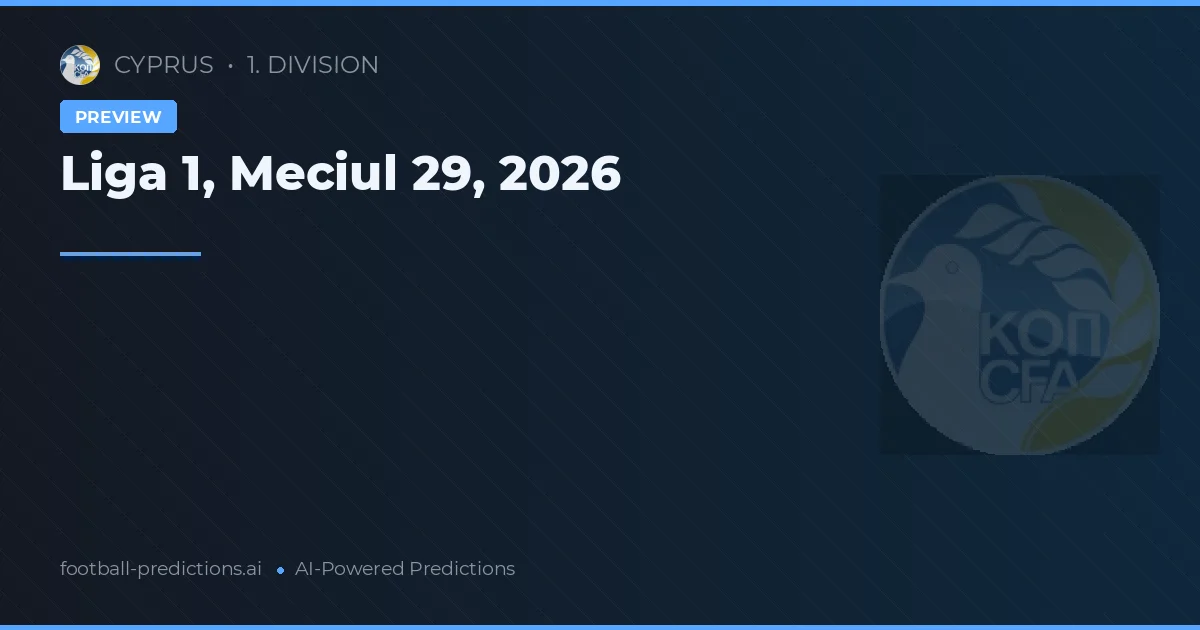 Liga 1, Meciul 29, 2026