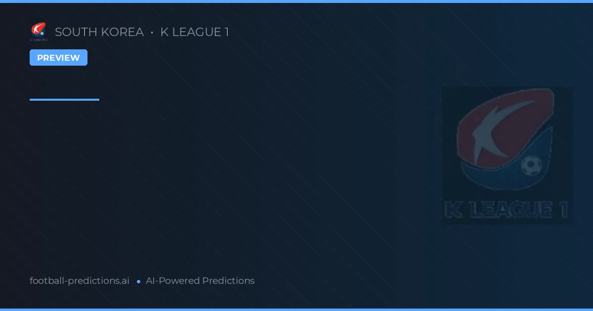 Pronosticuri pentru Runda 3 K League 1