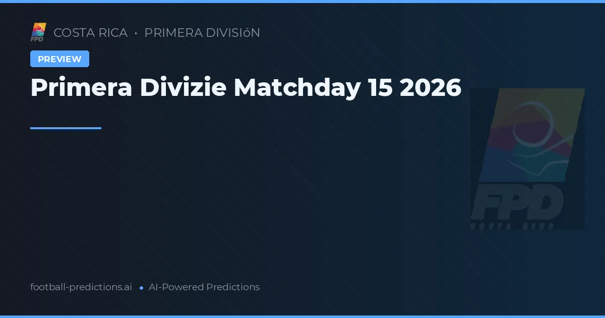 Primera Divizie Matchday 15 2026