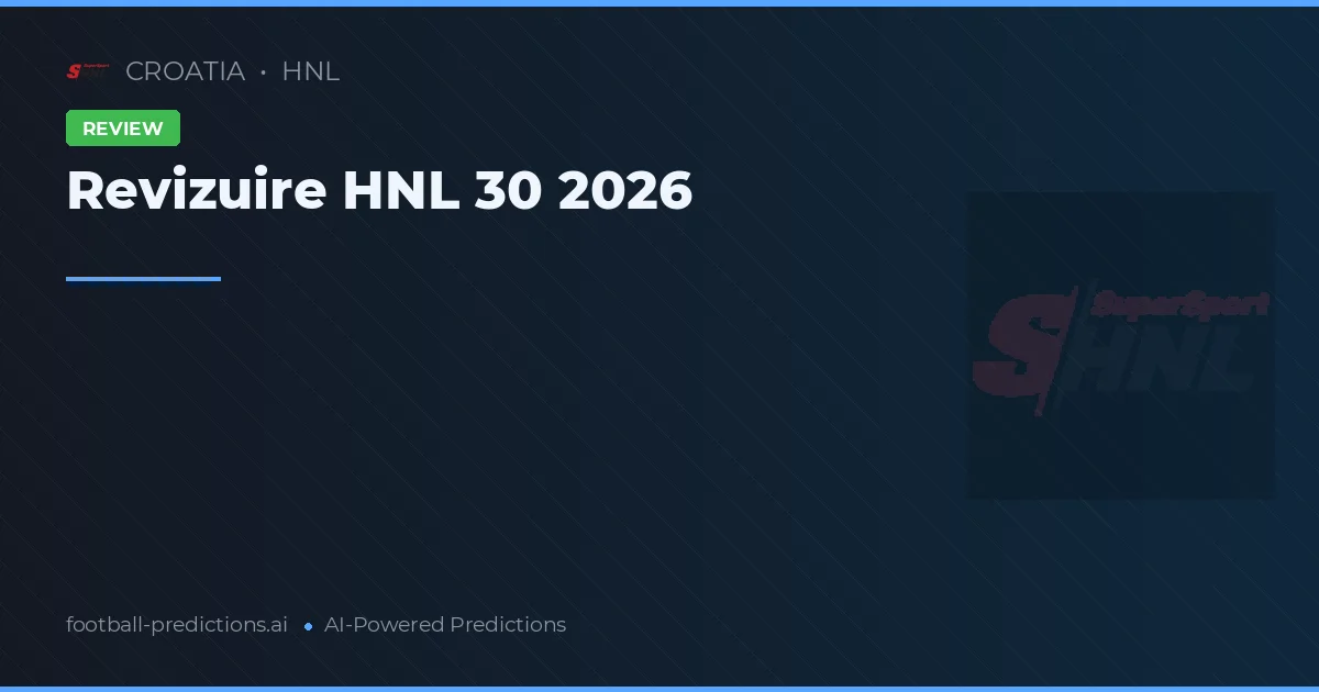 Revizuire HNL 30 2026