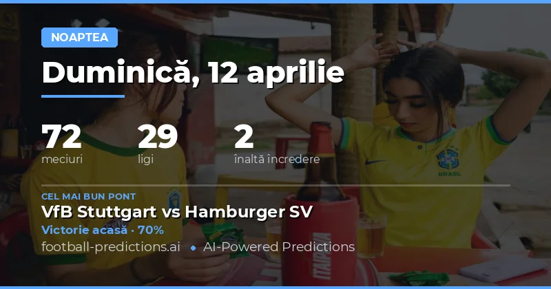 Predictii pentru meciurile de azi – 12 Aprilie 2026