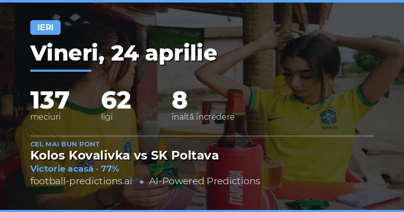 24 Apr 2026: O Zi de Provocări și Surprize în Fotbalul European