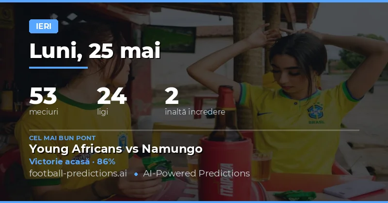 Analiza Performanței Predicțiilor pentru Ziua de 25 Mai 2026