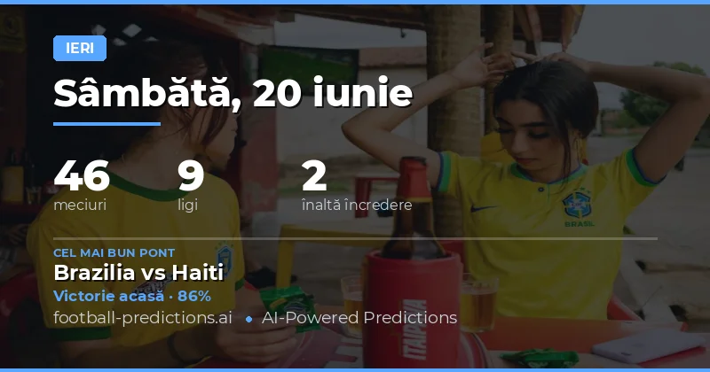 Ziua de Sâmbătă, 20 Iunie 2026: Evaluați Performanța Ponturilor
