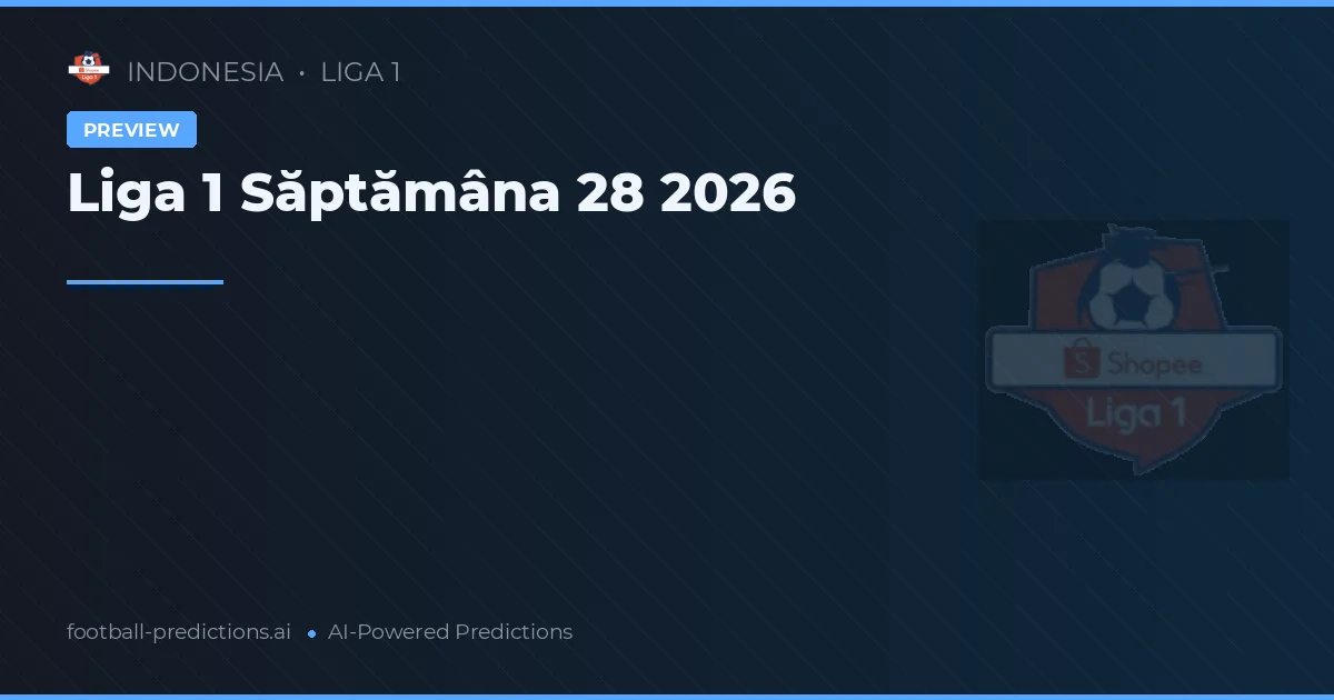 Liga 1 Săptămâna 28 2026