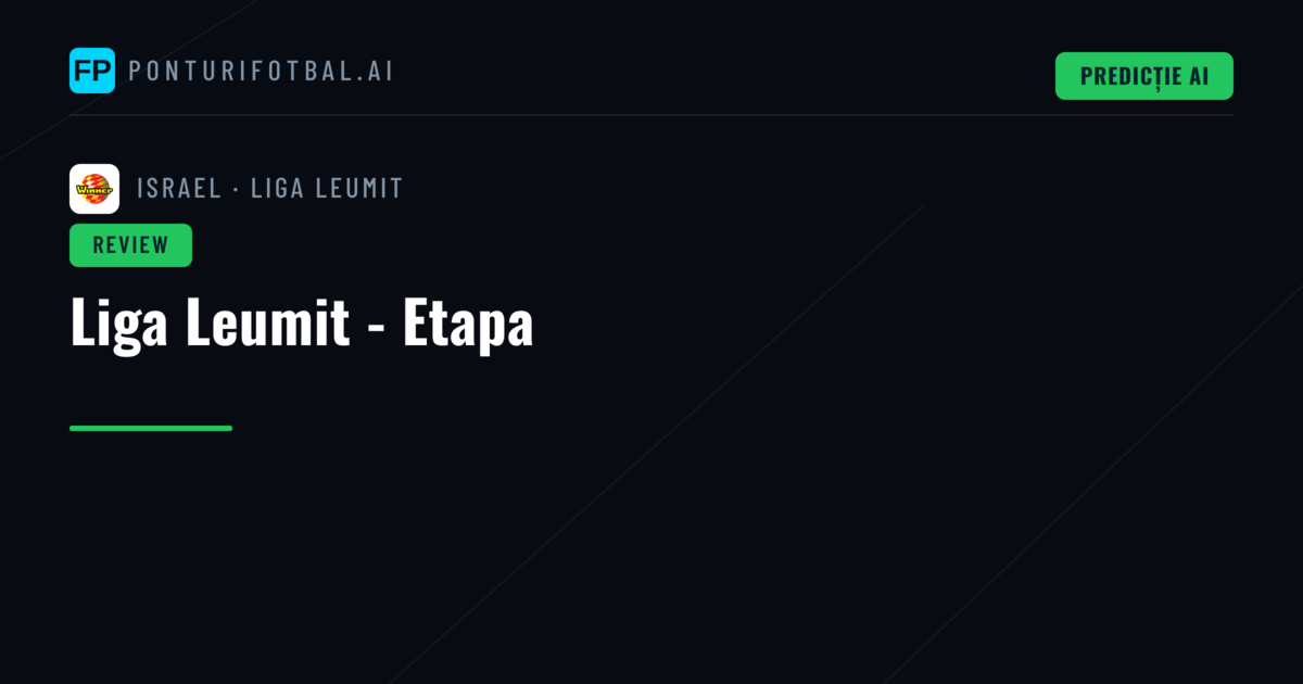 Liga Leumit - Etapa