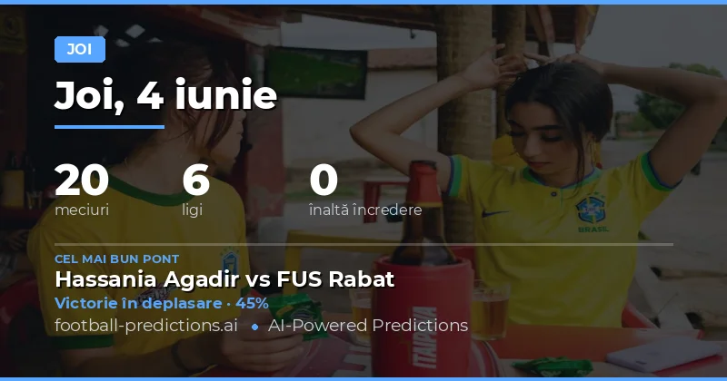 Pregătire pentru Meciurile de Joi din 4 Iunie 2026