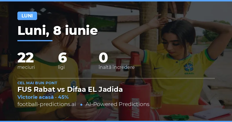 Luni, 8 iunie 2026: Program și Tendințe Statistice