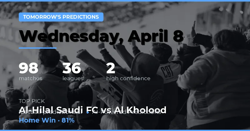 Predictii meciuri de mâine – 8 Aprilie 2026