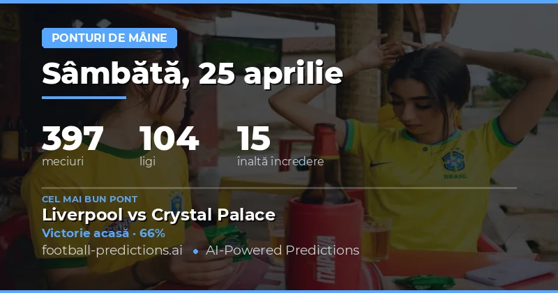 Panou Complet de Pronosticuri pentru 25 Apr 2026: Tendințe și Selecții