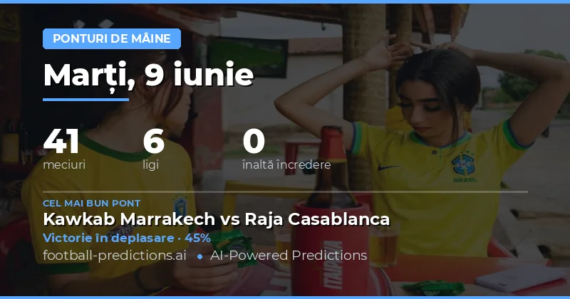 Zi de marți cu provocări în fotbal