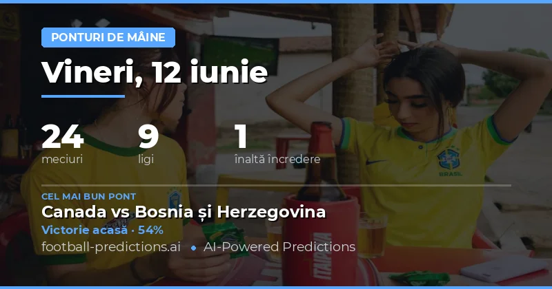 Top Picks pentru vineri, 12 Iun 2026