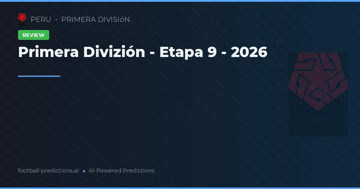 Primera Divizión - Etapa 9 - 2026