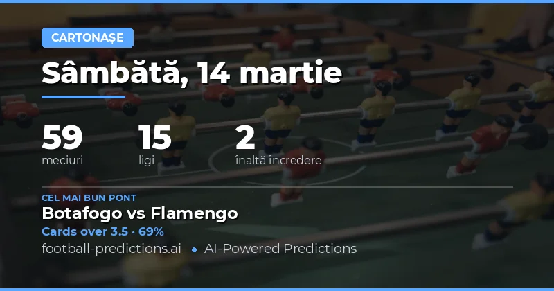 Pronosticuri generale despre meciuri cu carti galbeni