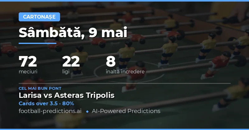 Pregătire pentru Pariorile pe Cartonașe Galbene din 9 Mai 2026