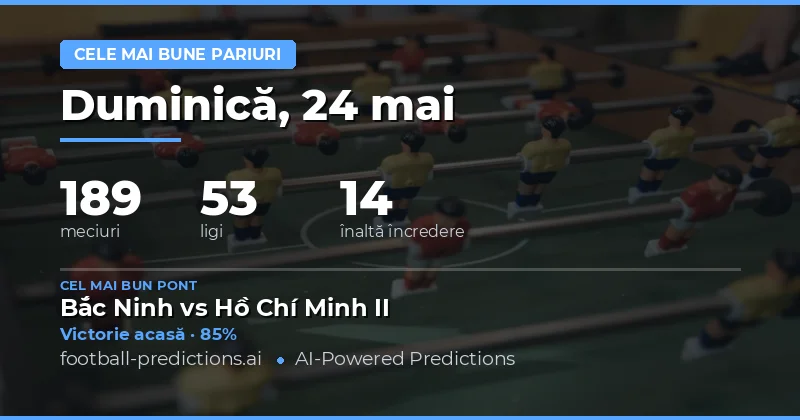 Pregătire pentru ziua mare de fotbal din 24 Mai 2026