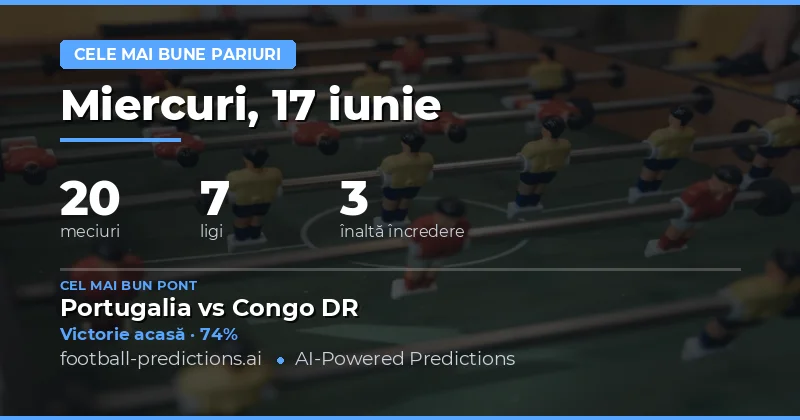 Cele Mai Bune Ponturi Valoare - 17 Iun 2026