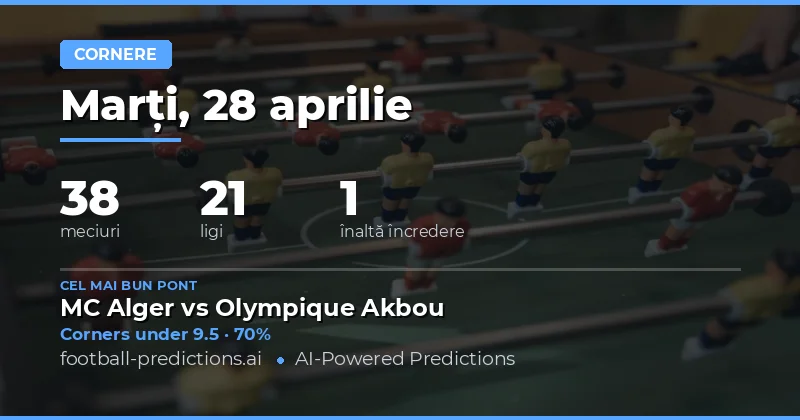 Introducere în Prevederile pentru Meciurile de la 28 Aprilie 2026