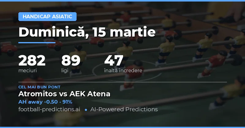 Pronostice Asian Handicap