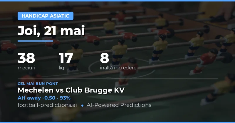 Previziuni Detaliate pentru Pariurile pe Asian Handicap
