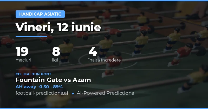 Top AH Picks pentru 12 Iun 2026