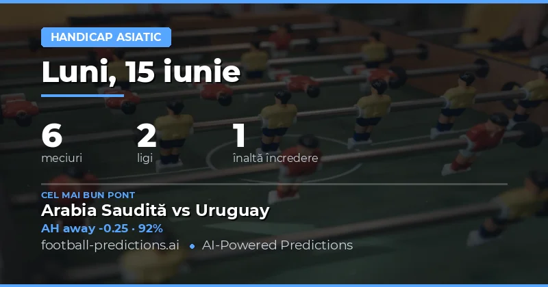 Top AH Picks pentru 15 Iun 2026
