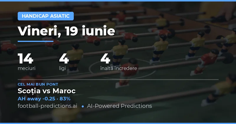 Top Ponturi AH pentru 19 Iun 2026