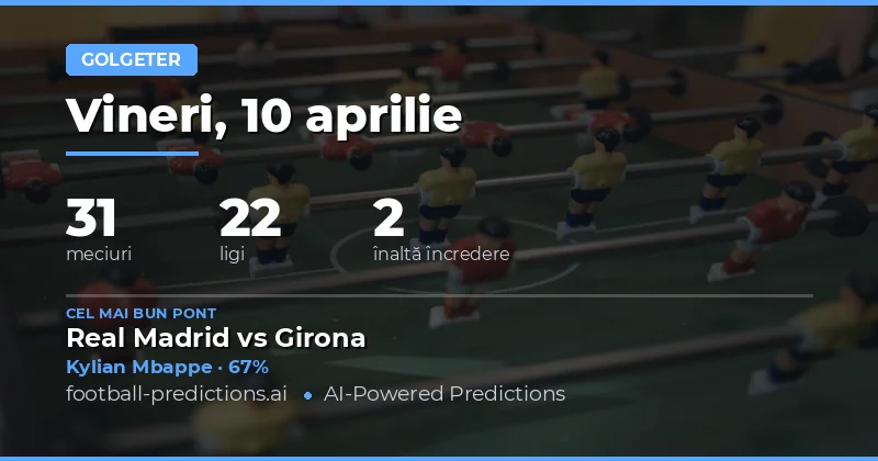 Predictii scoruri oricare – 10 Aprilie 2026