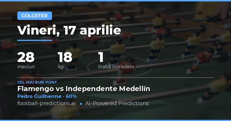 Predictii scoruri oricare – 17 Aprilie 2026