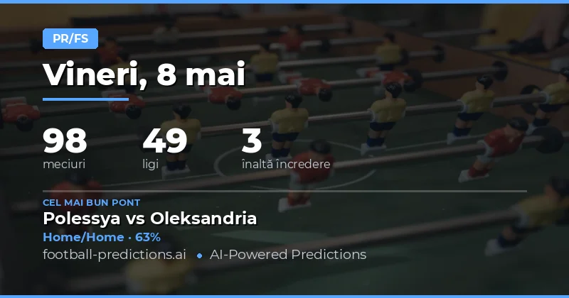Pregătire pentru Zilele de Vârf din Calendarul Fotbalistic
