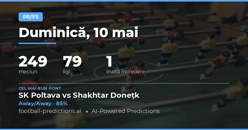 Pregătire pentru Marea Zile de Fotbal: 10 Mai 2026