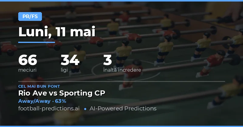 Ghid Strategic pentru Pariurile Half Time / Full Time pe 11 Mai 2026