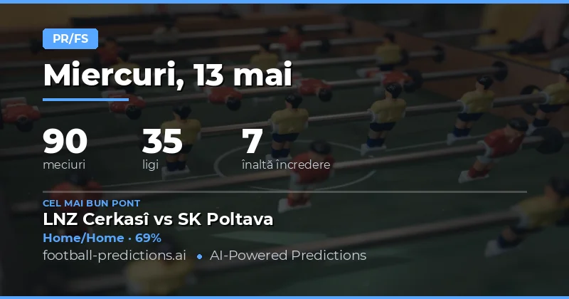 Strategii Avansate pentru Pariurile Half Time / Full Time pe 13 Mai 2026