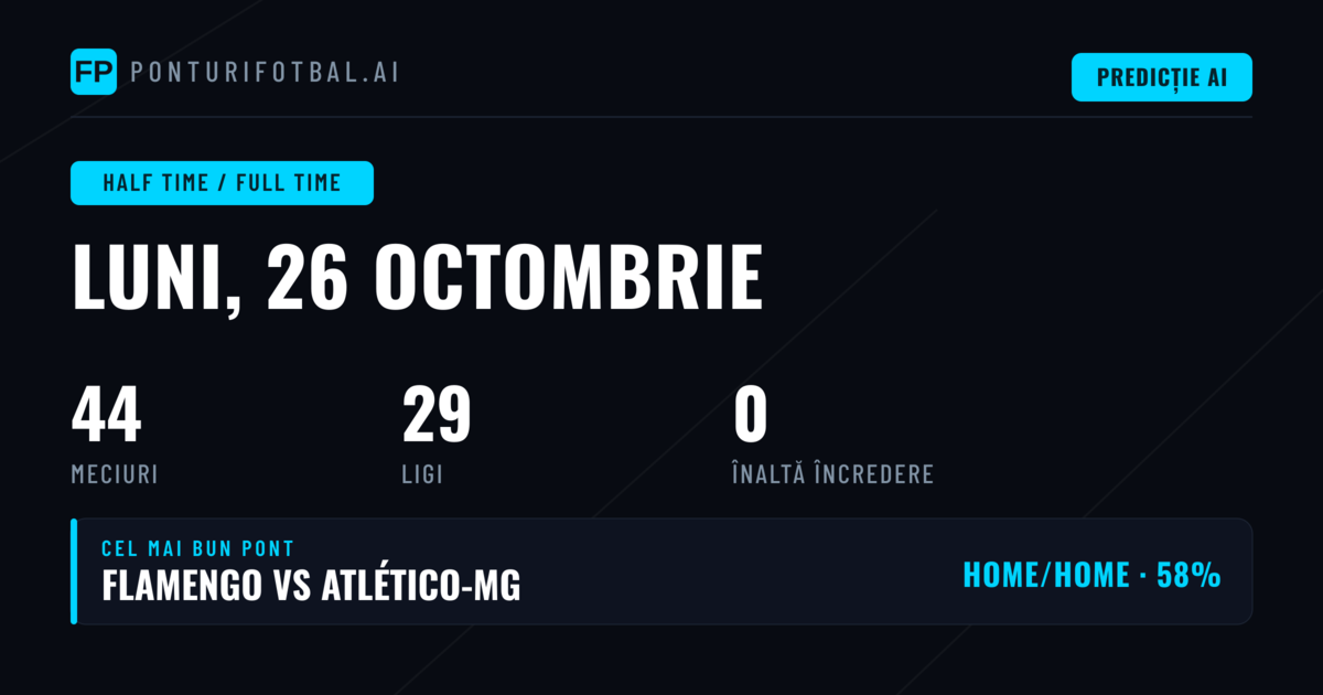 O privire de ansamblu asupra celor 44 de meciuri