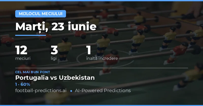 Top Ponturi HT/FT pentru 23 Iun 2026