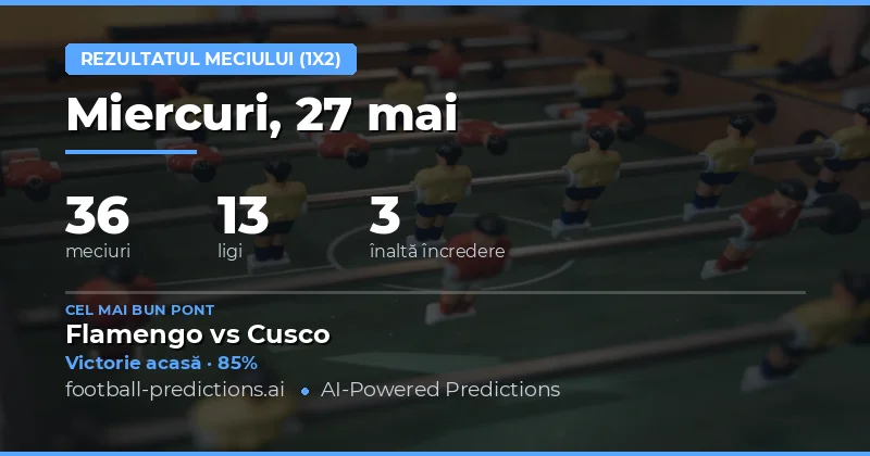Pregătire pentru maratonul de fotbal din 27 Mai 2026