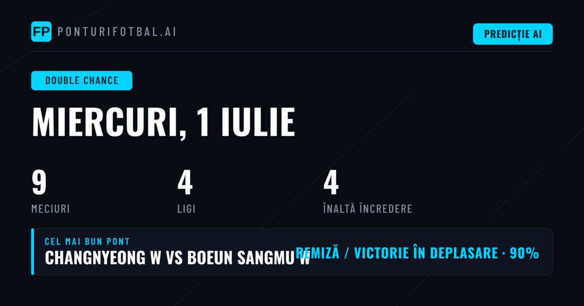 Top DC Picks pentru 1 Iulie 2026