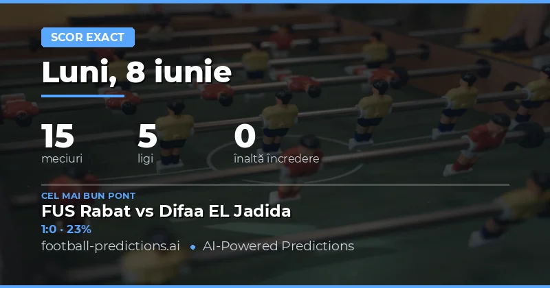 Pregătire pentru o nouă zi de fotbal