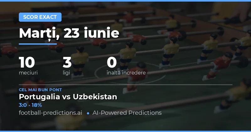 Introducere în Predicțiile CS pentru 23 Iunie 2026