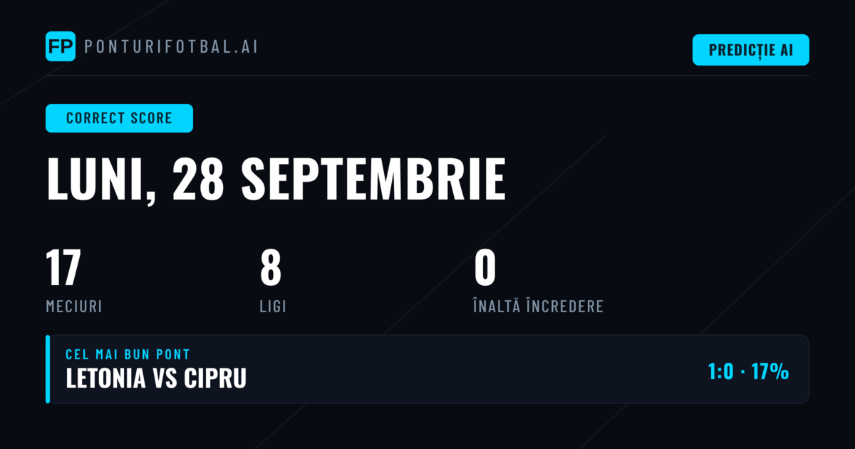 Analiza Zilei: 17 Meciuri sub Lupa