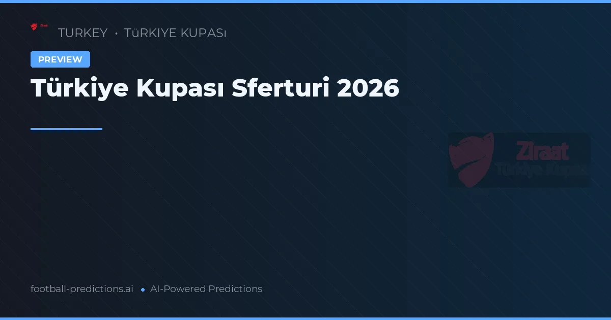 Türkiye Kupası Sferturi 2026