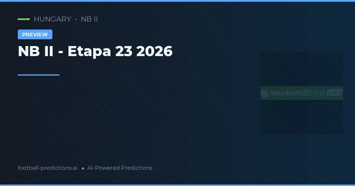 NB II - Etapa 23 2026