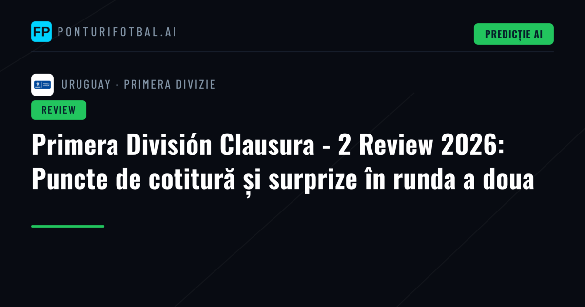 Primera División Clausura - 2 Review 2026: Puncte de cotitură și surprize în runda a doua
